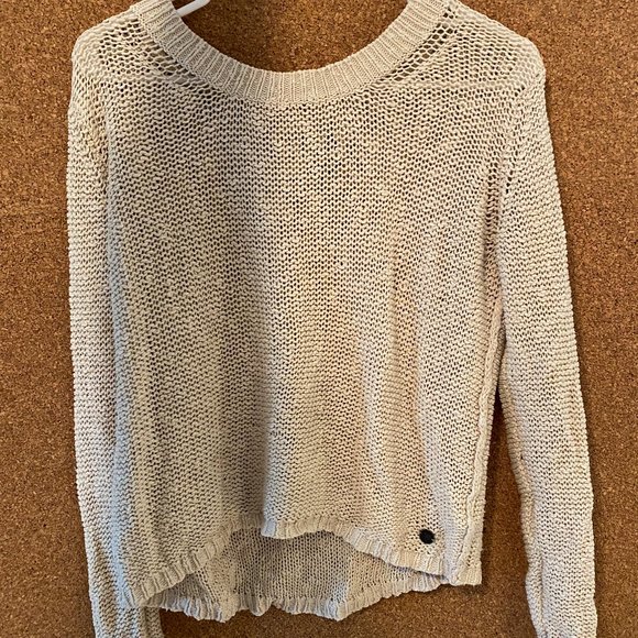 Aritzia TNA Airy Stitch Sweater in Tan - Picture 1 of 3